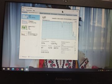 Б/в Ноутбук Lenovo 11/celeron n2840 ddr3/2gb ddr3/hdd *відсутній/ssd 32 gb/*інтегрована 01-200849086