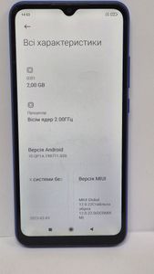 Б/в Мобільний телефон Xiaomi redmi 9a 2/32gb 01-200860368