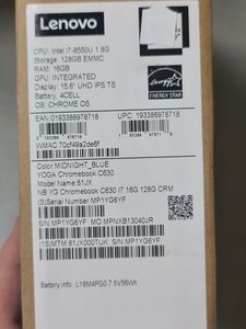 Б/у Ноутбук Lenovo 15/core i7 8550u ddr3/16gb ddr3/ssd 128 gb/*інтегрована 01-200876570