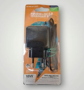 Б/у Сетевое зарядное устройство Borofone bas14a + lightning 01-200889795