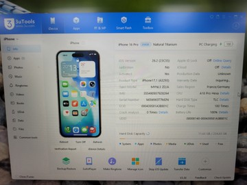 Б/в Мобільний телефон Apple iphone 16 pro 256gb 01-200908285