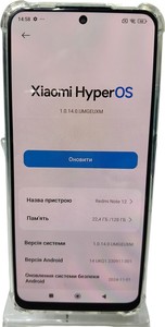 Б/у Мобільний телефон Xiaomi redmi note 12 4/128gb 01-200938564
