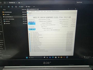 Б/в Ноутбук Acer 15/ryzen 5 5500u ddr4/8gb ddr4/hdd *відсутній/ssd 512 gb/geforce rtx3050 4gb 01-201020426