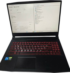 Msi 15/core i5-11400h ddr4/16gb ddr4/hdd *відсутній/ssd 500 gb/geforce rtx3050 4gb