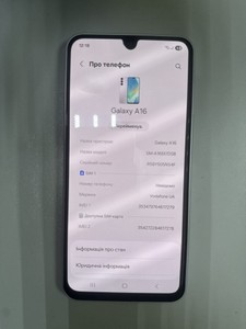 Б/в Мобільний телефон Samsung galaxy a16 sm-a165f 8/256gb 01-201041967