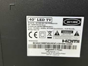 Б/в Телевізор Blaupunkt 40/138m-gb-11b4-fegbeqbx-eu 01-201126398
