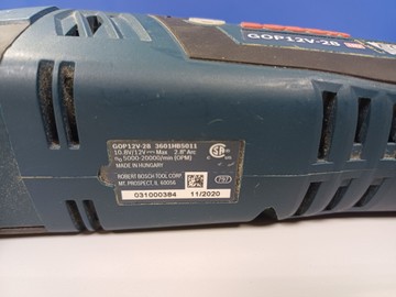 Б/в Багатофункціональний інструмент Bosch gop 12 v-28 professional 01-201137513