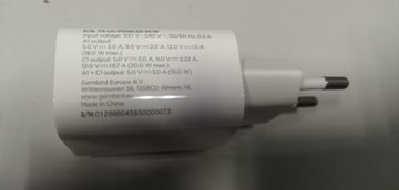 Б/в Зарядний блок Gembird pd 20w usb-а + type-c ta-uc-pdqc20l 01-200845783