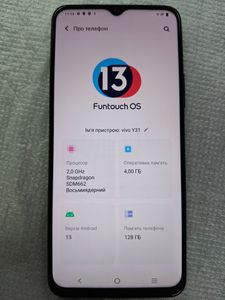 Б/в Мобільний телефон Vivo y31 4/128gb 01-200897043