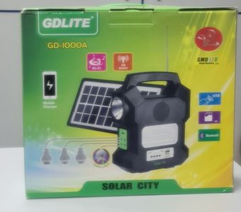 Gdlite gd-1000a power bank 4 лампи bluetooth