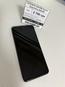 Б/у Мобільний телефон Xiaomi redmi note 9 pro 6/64gb 01-200946809
