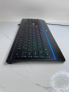Б/в Клавіатура Real-El comfort 8000 backlit usb 01-200986681