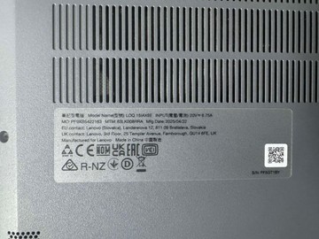 Б/в Ноутбук Lenovo 15/core i5-12450hx ddr5/16gb ddr5/hdd *відсутній/ssd 480 gb/geforce rtx2050 4gb 01-200991559