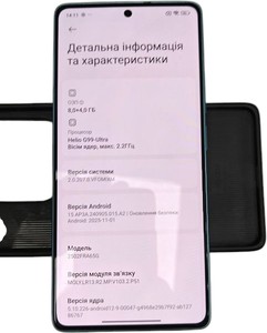 Б/в Мобільний телефон Xiaomi redmi note 14s 8/256gb 01-200909585