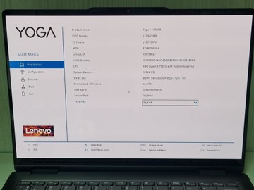 Б/в Ноутбук Lenovo yoga/14/ryzen 5 7535u ddr5/16gb ddr5/ssd 512 gb/*інтегрована 01-201012544
