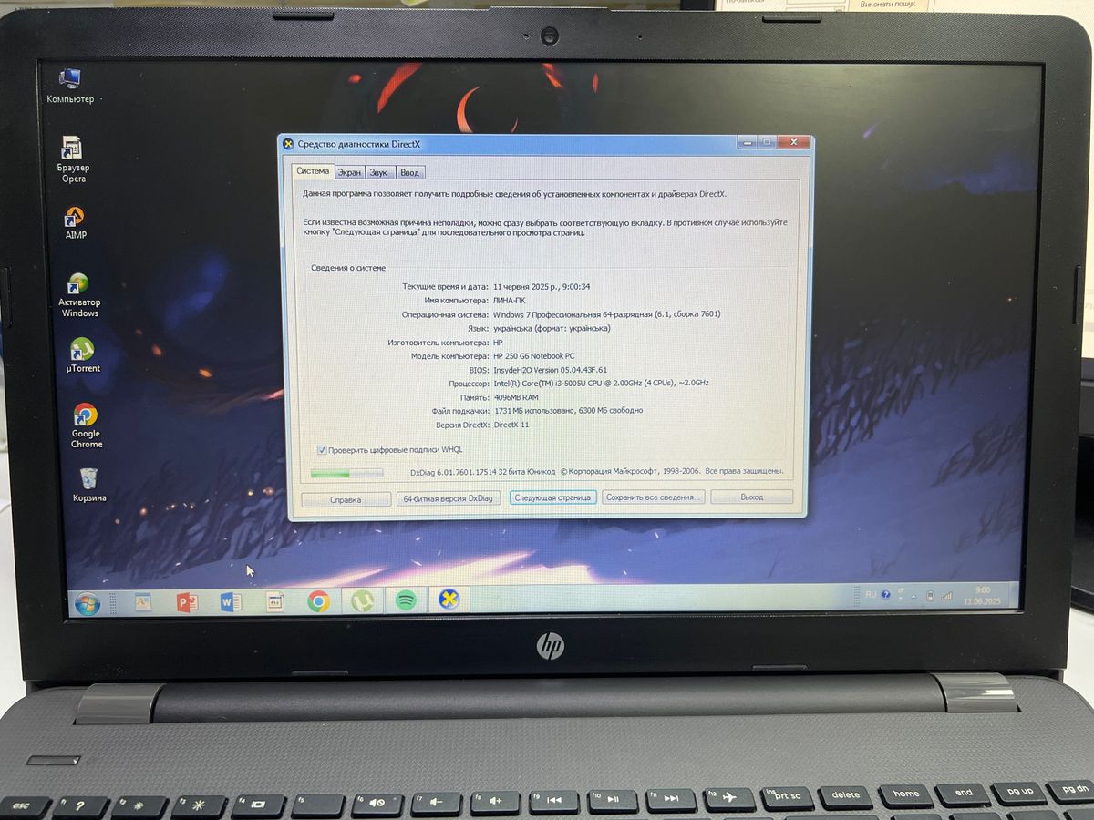 15/core i3 5005u ddr3/4gb ddr3/hdd 500 gb/ssd *відсутній/*інтегрована