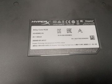 01-200600120: Hyperx alloy core rgb