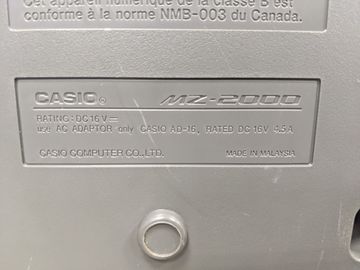 01-200630730: Casio mz-2000