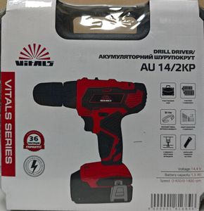 Б/в Дриль-шурупокрут акумуляторний Vitals au 14/2kp 16-000276065