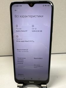 Б/у Мобільний телефон Xiaomi redmi note 8t 3/32gb 01-200906746
