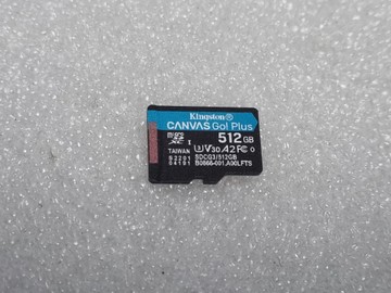 Б/в Карта пам'яті Kingston 512 gb microsdxc canvas go! plus uhs-i u3 v30 a2 class 10 01-200983626
