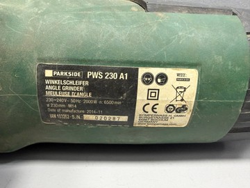 Б/в Кутова шліфмашина Parkside ppws 230 a1 01-200999009