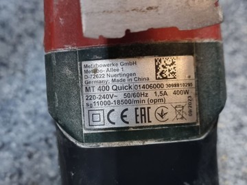 Б/в Багатофункціональний інструмент Metabo mt 400 quick 01-201006204