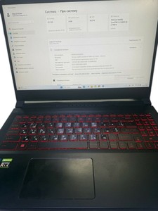 Б/в Ноутбук Msi 15/core i5-11400h ddr4/16gb ddr4/hdd *відсутній/ssd 500 gb/geforce rtx3050 4gb 01-201017046
