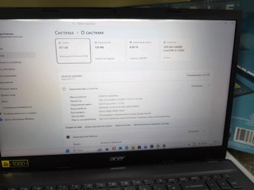 Б/в Ноутбук Acer 15/core i5-1235u ddr5/8gb ddr5/hdd *відсутній/ssd 512 gb/*інтегрована 01-201037964