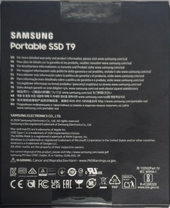 Б/у Ssd накопитель Samsung t9 1 tb 01-201038789
