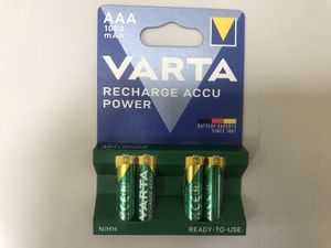 Б/в Батарейки Varta recharge accu power aaa 1000mah/ 4шт упаковка 01-201078652