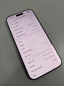 Б/в Мобільний телефон Apple iphone 16 pro max 1tb 01-201146440