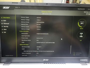 01-200565081: Acer 15/core i5-13420h ddr5/16gb ddr5/hdd *відсутній/ssd 1000 gb/*інтегрована