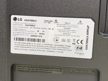 01-200780338: Lg 43ua75006la