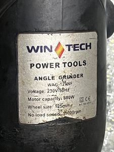 Б/у Угловая шлифмашина Wintech wag-125/880nf 01-200833504