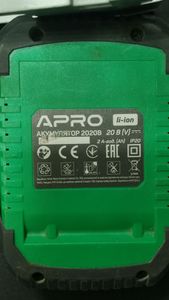 Б/в Пила дискова Apro 20cs + 1акб + зп 01-200825602