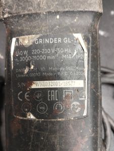 Б/в Кутова шліфмашина Dnipro-M gl-125s 01-200861078