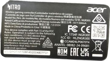 Б/в Геймпад Acer nitro ngr300 01-200830971