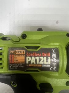 Б/у Шуруповерт Procraft pa-12 li 01-200868876