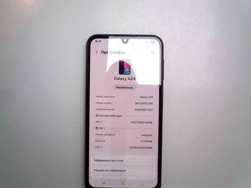 Б/в Мобільний телефон Samsung galaxy a24 sm-a245f 6/128gb 01-200890003