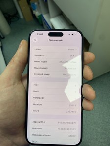 Б/в Мобільний телефон Apple iphone 15 pro max 256gb esim 01-200956944