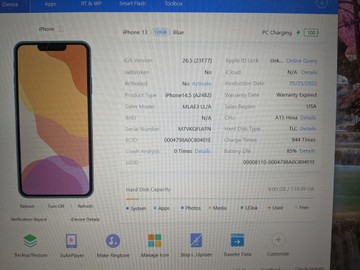Б/в Мобільний телефон Apple iphone 13 128gb 01-200949339