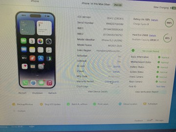 Б/в Мобільний телефон Apple iphone 14 pro max 256gb 01-200979463