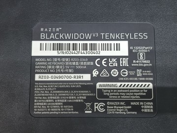 Б/в Клавіатура Razer blackwidow v3 tkl 01-201043709