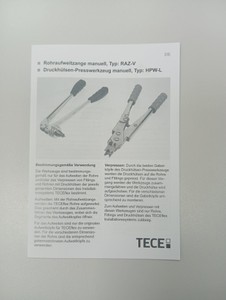 Б/в Прес інструмент Tece raz-v 16-32мм 01-201054539