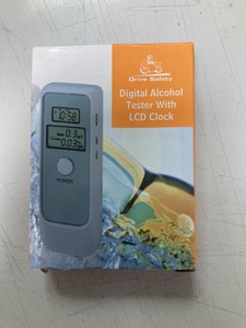 Digital Alcohol tester with lcd clock