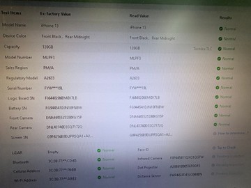 Б/в Мобільний телефон Apple iphone 13 128gb 01-201121214