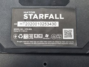 Б/в Клавіатура Hator starfall rainbow htk-609 01-201172029