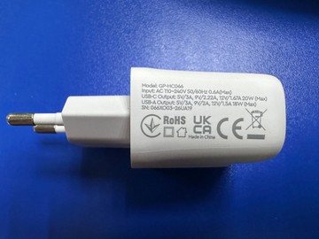 Б/в Мережевий зарядний пристрій Gelius gp-hc066 usb+type-c 20w 01-201179740