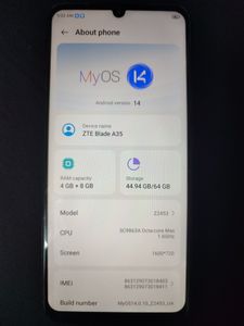 Б/в Мобільний телефон Zte blade a35 4/64gb 01-200855491